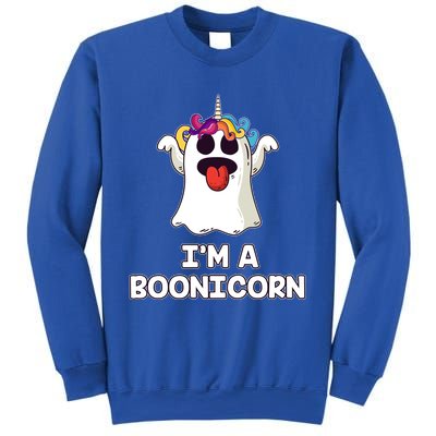 Boonicorn Halloween Funny Gift Funny Unicorn Boo Ghost Gift Sweatshirt