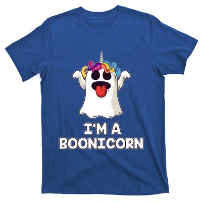 Boonicorn Halloween Funny Gift Funny Unicorn Boo Ghost Gift T-Shirt