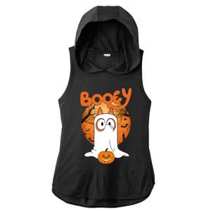 Booey Halloween Funny Spooky Season Blue Heeler Ladies PosiCharge Tri-Blend Wicking Draft Hoodie Tank