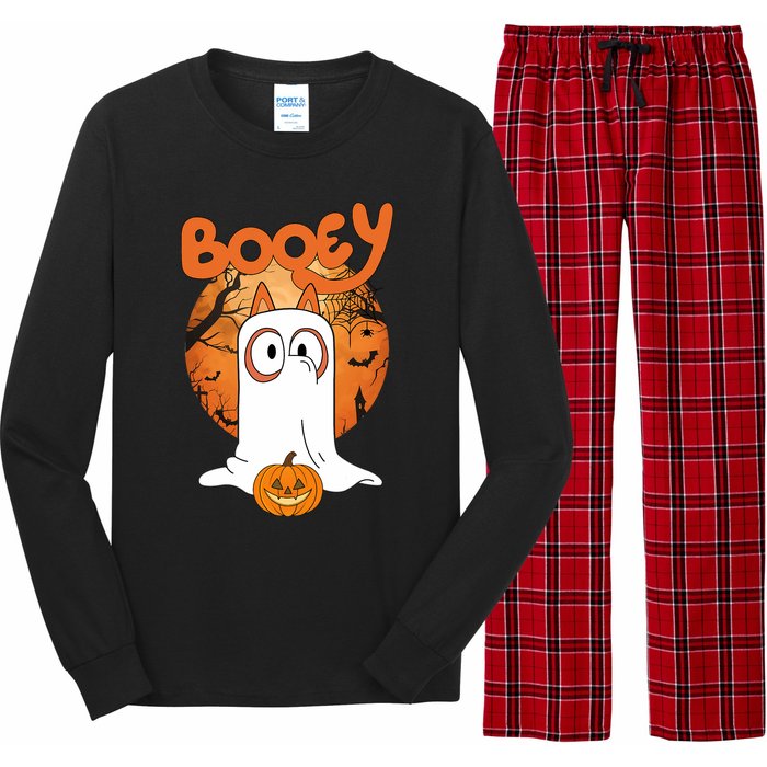 Booey Halloween Funny Spooky Season Blue Heeler Long Sleeve Pajama Set