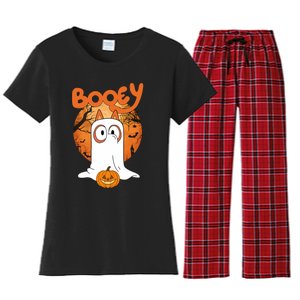 Booey Halloween Funny Spooky Season Blue Heeler Women's Flannel Pajama Set