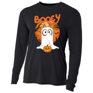 Booey Halloween Funny Spooky Season Blue Heeler Cooling Performance Long Sleeve Crew