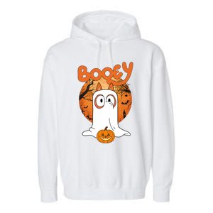 Booey Halloween Funny Spooky Season Blue Heeler Garment-Dyed Fleece Hoodie