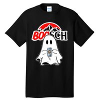 Booschbeer Halloween Funny Ghost Drinking Beer Tall T-Shirt