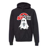 Booschbeer Halloween Funny Ghost Drinking Beer Premium Hoodie