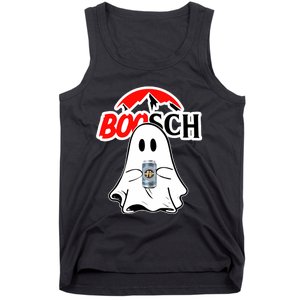 Booschbeer Halloween Funny Ghost Drinking Beer Tank Top