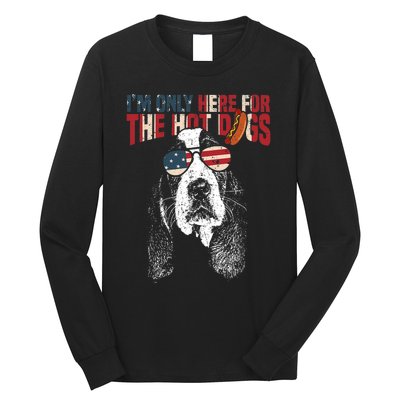 Basset Hound Funny 4th Of July Pup Long Sleeve Shirt