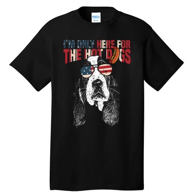 Basset Hound Funny 4th Of July Pup Tall T-Shirt