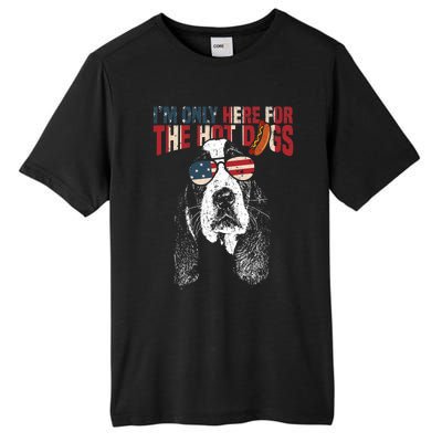 Basset Hound Funny 4th Of July Pup Tall Fusion ChromaSoft Performance T-Shirt