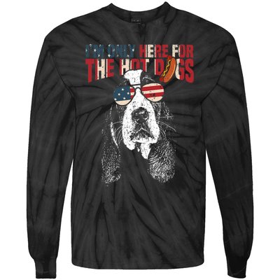 Basset Hound Funny 4th Of July Pup Tie-Dye Long Sleeve Shirt