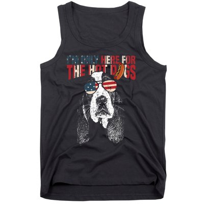 Basset Hound Funny 4th Of July Pup Tank Top