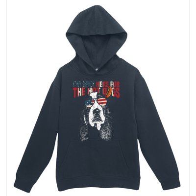 Basset Hound Funny 4th Of July Pup Urban Pullover Hoodie