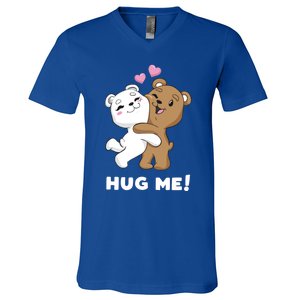 Bear Hug Gift Couple Sweet Bear Valentine's Day Gift Cute Gift V-Neck T-Shirt