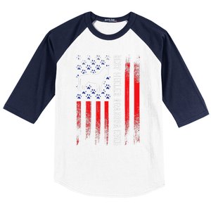 Best Heeler Grandpa American Flag Australian Cattle Dog Dad Baseball Sleeve Shirt