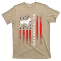 Best Heeler Grandpa American Flag Australian Cattle Dog Dad T-Shirt