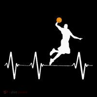 Basketball Heartbeat Gifs For  And Tall T-Shirt