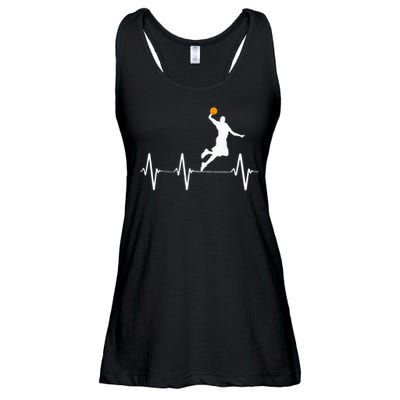 Basketball Heartbeat Gifs For  And Ladies Essential Flowy Tank