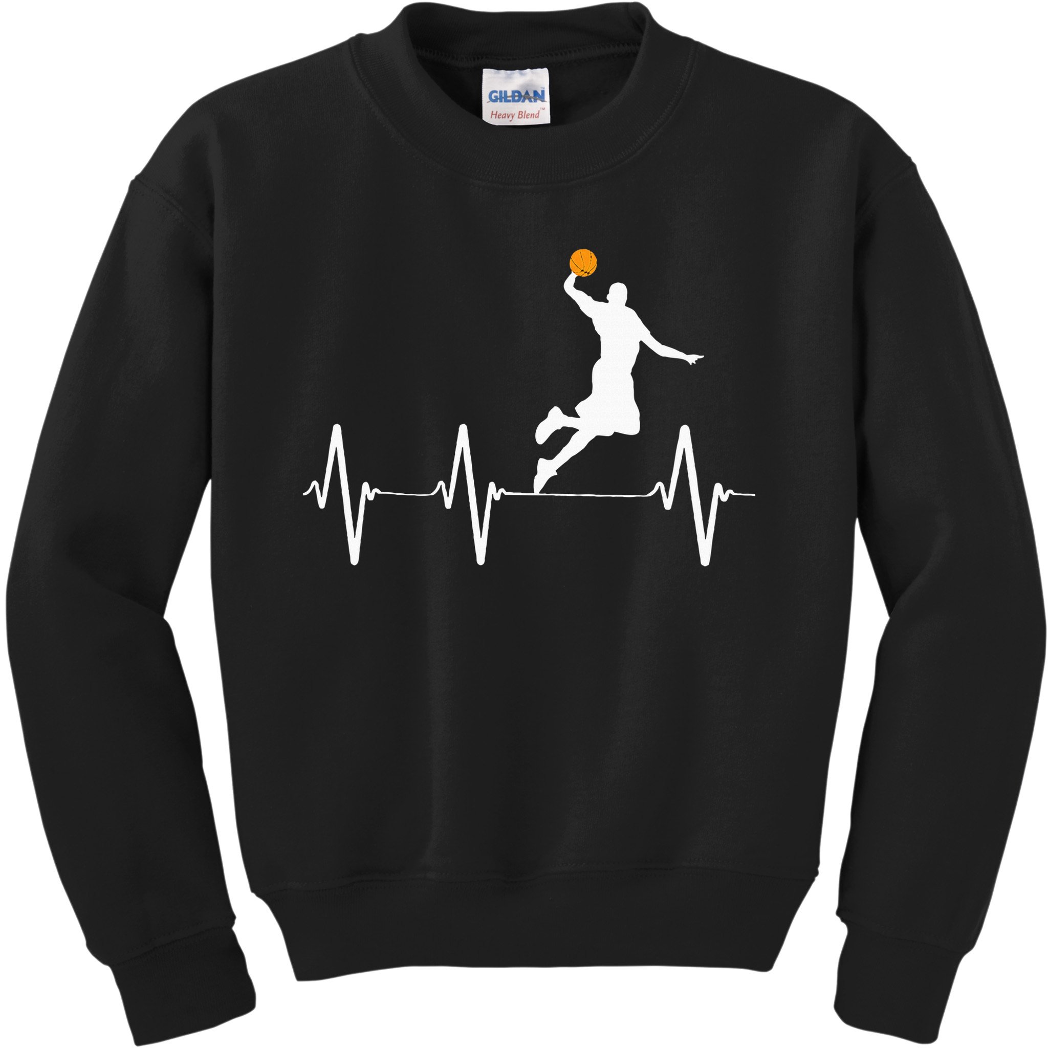 Basketball Heartbeat Gifs For  And Kids Sweatshirt