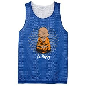 Be Happy Gift Heavily Meditated Gift Buddha Yoga Gift New Gift Mesh Reversible Basketball Jersey Tank