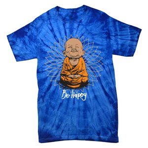 Be Happy Gift Heavily Meditated Gift Buddha Yoga Gift New Gift Tie-Dye T-Shirt