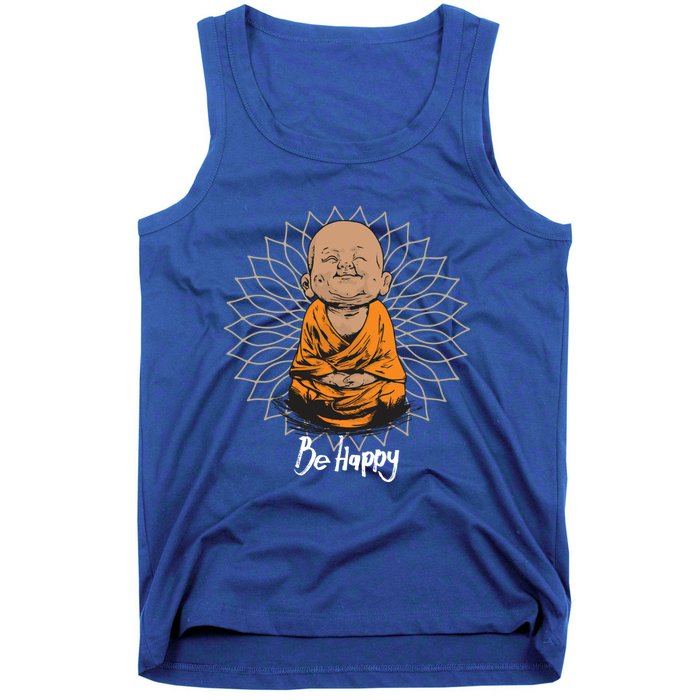 Be Happy Gift Heavily Meditated Gift Buddha Yoga Gift New Gift Tank Top