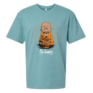 Be Happy Gift Heavily Meditated Gift Buddha Yoga Gift New Gift Sueded Cloud Jersey T-Shirt