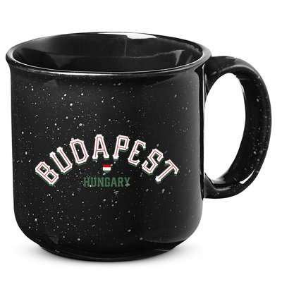 Budapest Hungary Great Gift Vintage Hungarian Capital Gift 15oz Campfire Ceramic Mug