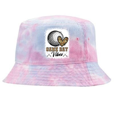 Bleached Hockey Game Day Vibes Hockey Mom Game Day Season Great Gift Tie-Dyed Bucket Hat