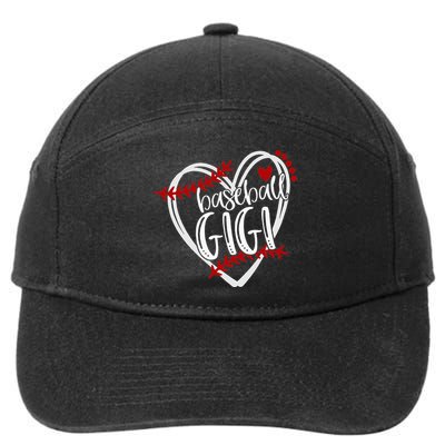 Baseball Heart GIGI Grandma T Trendy 7-Panel Snapback Hat