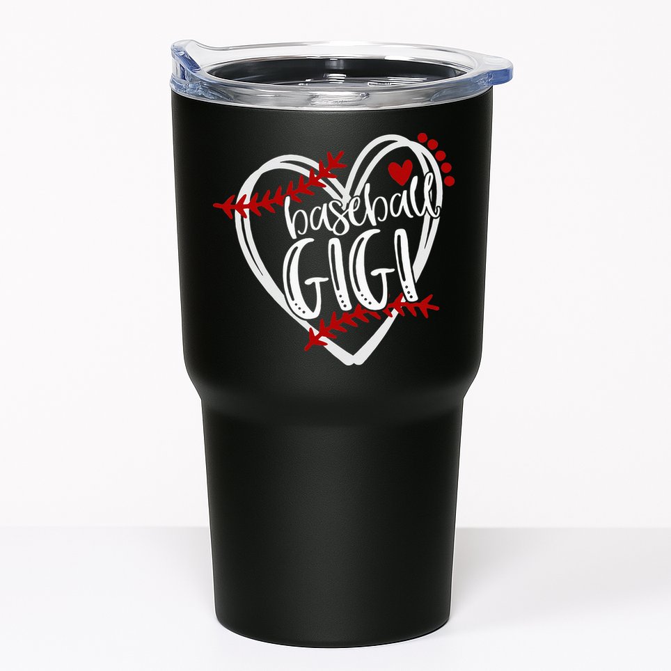 Baseball Heart GIGI Grandma T Trendy Tumbler