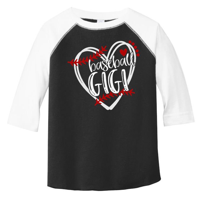 Baseball Heart GIGI Grandma T Trendy Toddler Fine Jersey T-Shirt