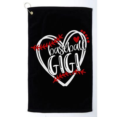Baseball Heart GIGI Grandma T Trendy Golf Towel