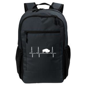 Buffalo Heartbeat Gift For Men Women Tamaraw Bison Lover Daily Commute Backpack