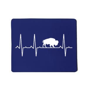 Buffalo Heartbeat Gift For Men Women Tamaraw Bison Lover Mousepad