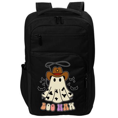 Boo Haw Ghost Western Cowboy Cowgirl Halloween Impact Tech Backpack