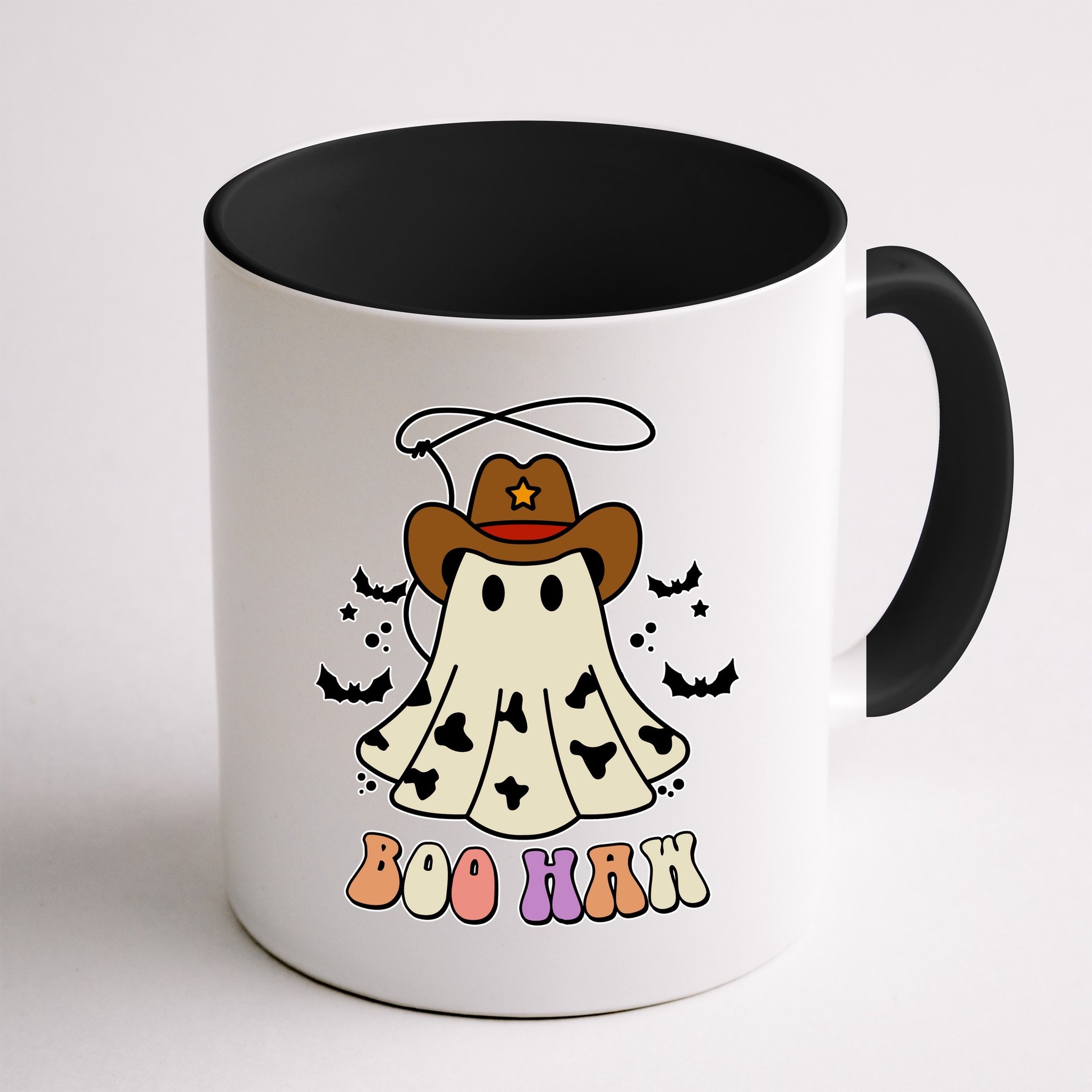 Boo Haw Ghost Western Cowboy Cowgirl Halloween Mug