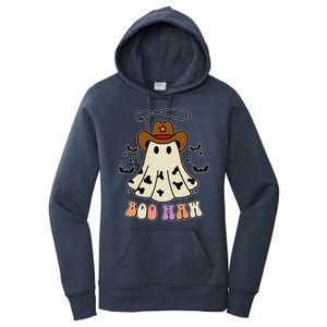 Boo Haw Ghost Western Cowboy Cowgirl Halloween Women's Pullover Hoodie