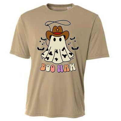 Boo Haw Ghost Western Cowboy Cowgirl Halloween Cooling Performance Crew T-Shirt