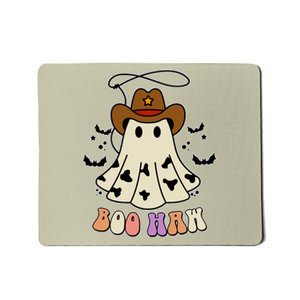 Boo Haw Ghost Western Cowboy Cowgirl Halloween Mousepad