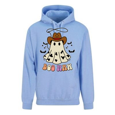 Boo Haw Ghost Western Cowboy Cowgirl Halloween Unisex Surf Hoodie