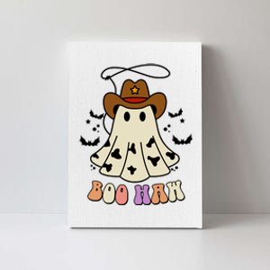 Boo Haw Ghost Western Cowboy Cowgirl Halloween Canvas