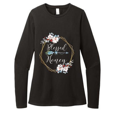 Blessed Honey Grandma Gift Womens CVC Long Sleeve Shirt