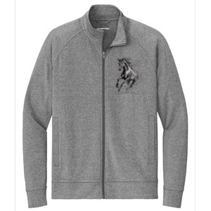 Beautiful Horse Graphic Horse Lover Stretch Full-Zip Cadet Jacket