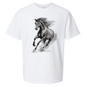 Beautiful Horse Graphic Horse Lover Sueded Cloud Jersey T-Shirt