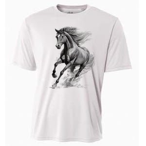 Beautiful Horse Graphic Horse Lover Cooling Performance Crew T-Shirt