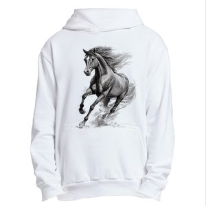 Beautiful Horse Graphic Horse Lover Urban Pullover Hoodie