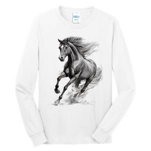 Beautiful Horse Graphic Horse Lover Tall Long Sleeve T-Shirt