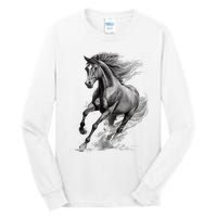 Beautiful Horse Graphic Horse Lover Tall Long Sleeve T-Shirt