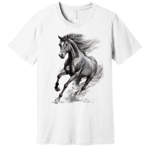 Beautiful Horse Graphic Horse Lover Premium T-Shirt