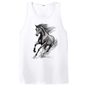 Beautiful Horse Graphic Horse Lover PosiCharge Competitor Tank